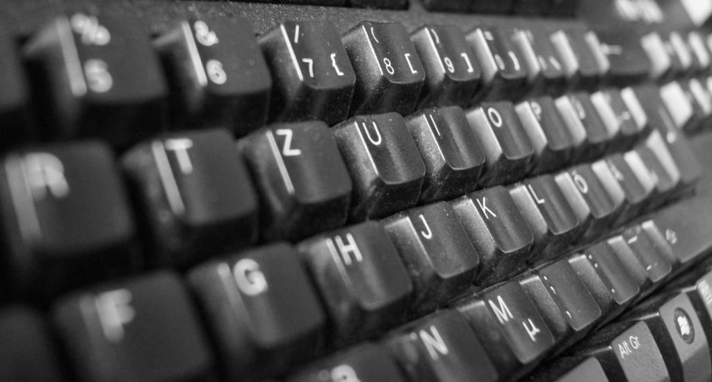 Tastatur schwarz weiß